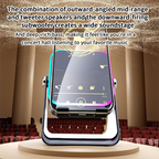 🔥📢 50% kedvezmény! 5 az 1-ben Bluetooth hangszóró vezeték nélküli töltéssel és állítható telefon tartóval 🎶⚡