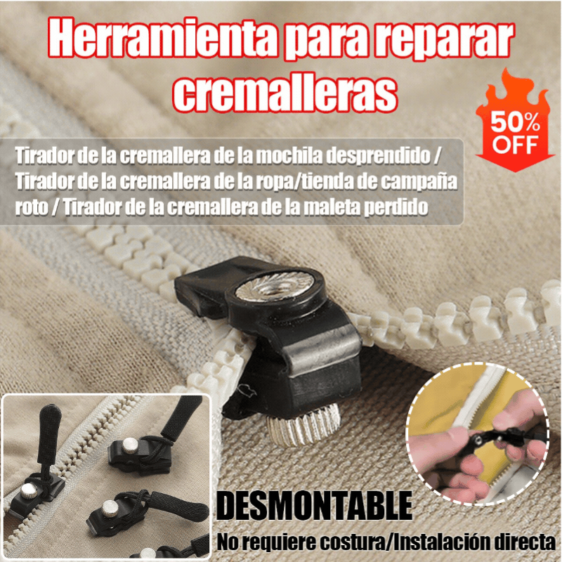 🛒【Compre 10 y obtenga 10 gratis】Herramienta universal de reparación de cremalleras