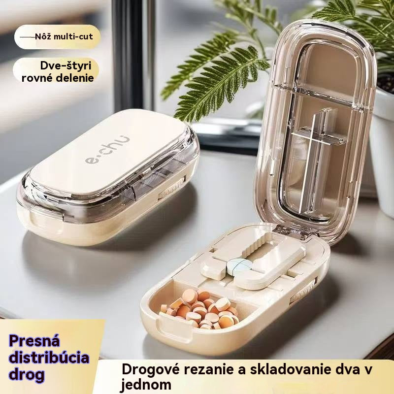 🔥【Kúp jeden, druhý dostaneš zadarmo】👍🌈Prenosná krabička na krájanie tabletiek