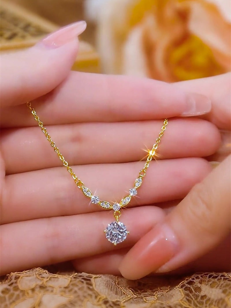 🔥 50% OFF🔥 18 karátos arany gyémánt nyaklánc