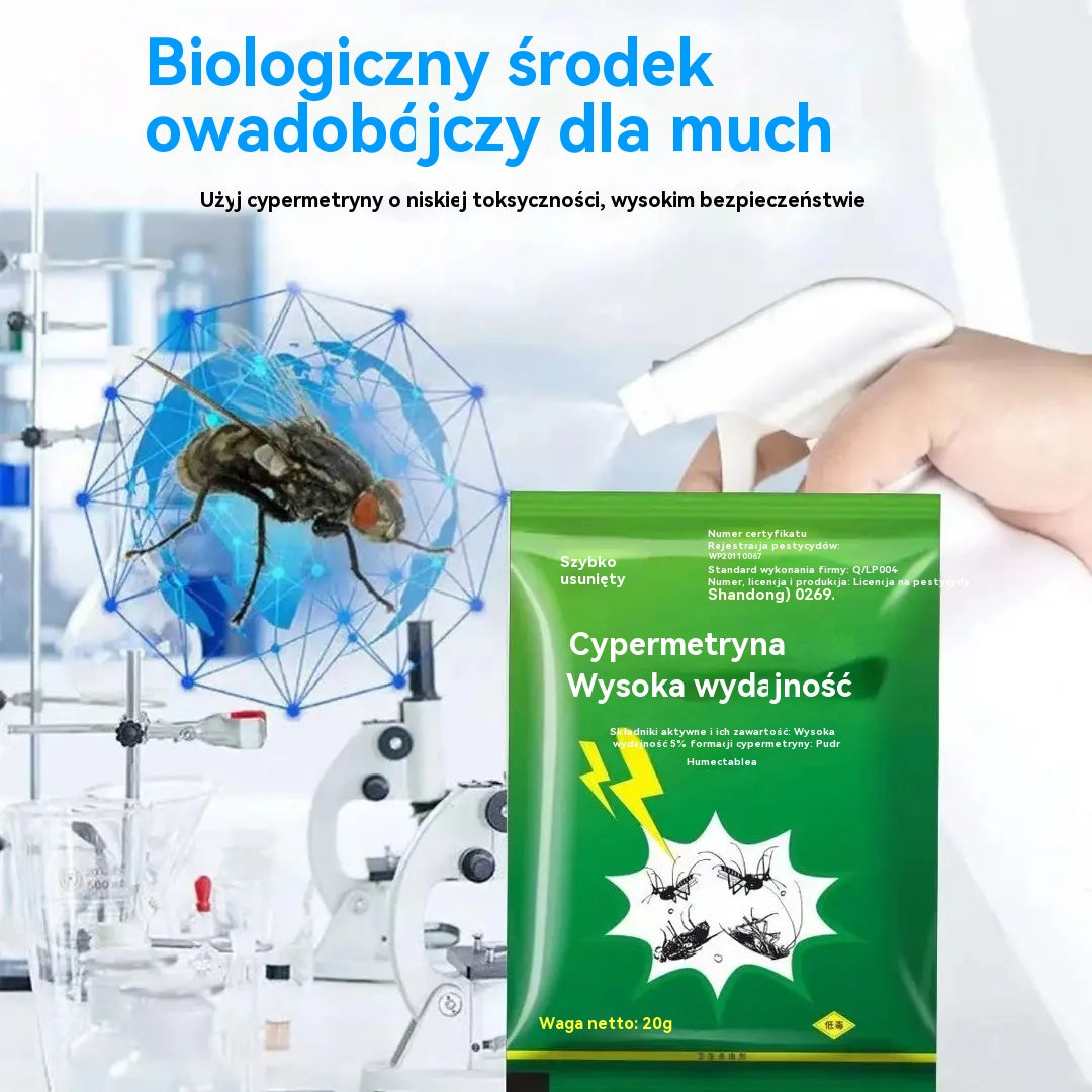 🦟【5 saszetek】❤️Specjalnie zaprojektowane do zabijania komarów i much na farmach, jedno opakowanie zabija pchły/szarańcze/karaluchy/muchy/komary!