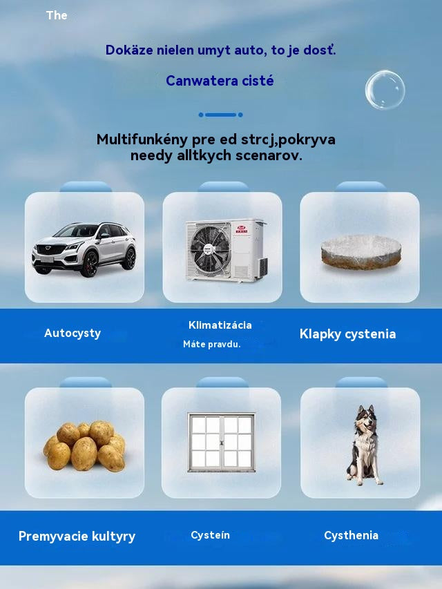 ✔️✔️【(Batéria + nabíjačka sú súčasťou balenia)】Elektrická vysokotlaková vodná pištoľ na umývanie áut【zľava 30%】