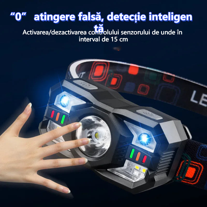 【Korlátozott ideig féláron】Intelligens indukciós jelzőfény hosszú akkumulátor-élettartamú fejre szerelt kültéri éjszakai horgászfénnyel