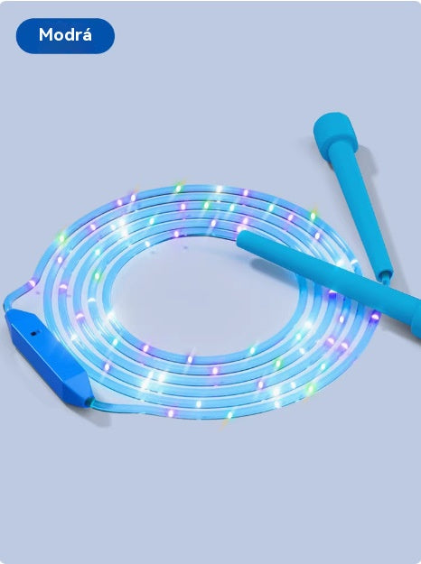 🏃🌈LED светещо въже за скачане три цвята регулируема дължина за деца и възрастни фитнес