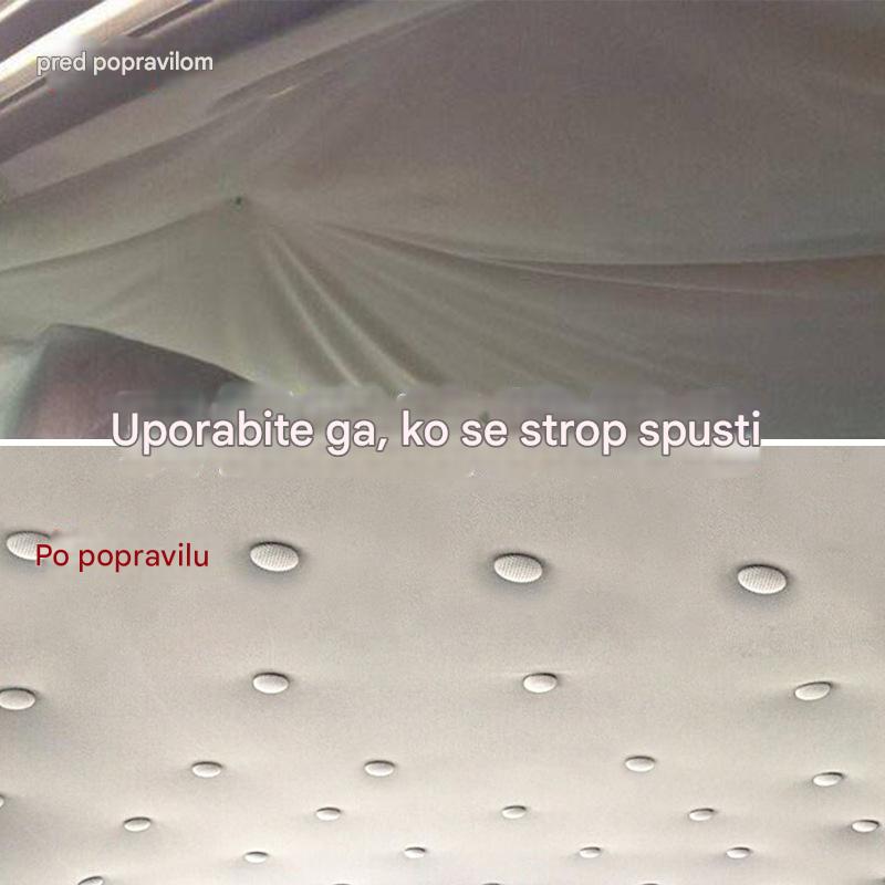 Strešno platno avtomobila odpada, popravite sponko za pritrditev žebljev (kit orodja za montažo + izvijač + brisača vključen)