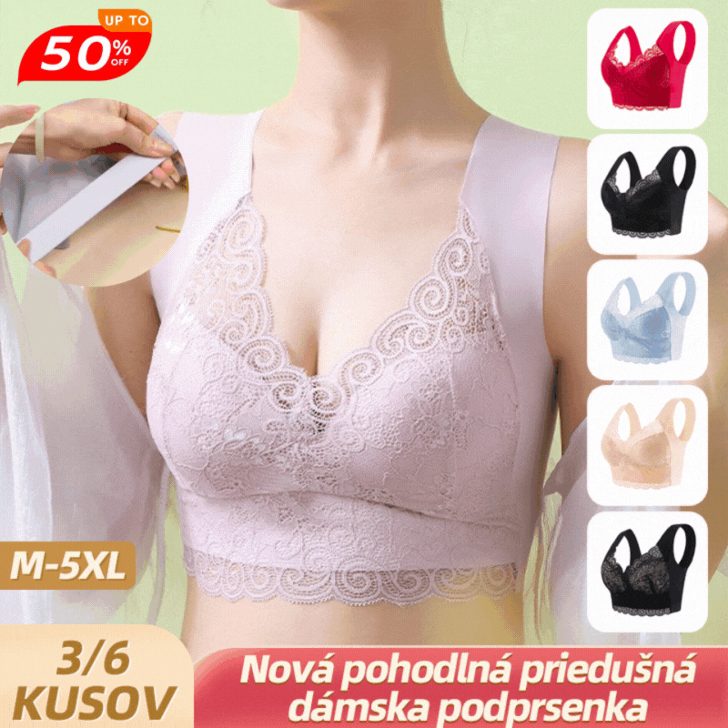 【3 darab】💗 Ultra kényelmes nagy méretű női melltartó – nagy mellre formáló, oldaltámaszos, leszorításmentes, megereszkedést korrigáló, varrás nélküli, vékony kialakítás💥【40-110KG】