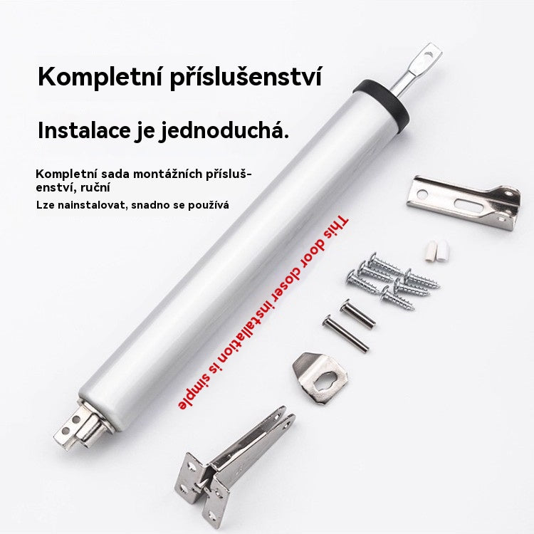 👍👍【Časově omezená nabídka】Pneumatické zavírání dveří, měkké zavírání dveří, tichý návratový mechanismus