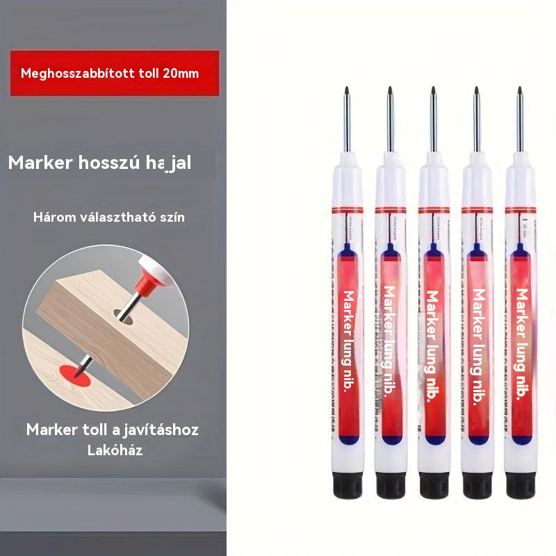 【💥10 darab】👍20mm hosszú hegyjelölő mély furatokhoz, speciális olajbázisú jelölő famegmunkáláshoz, alkalmas kerámiához, fürdőszoba felszereléshez, dekoratív rögzítéshez és fa jelöléshez