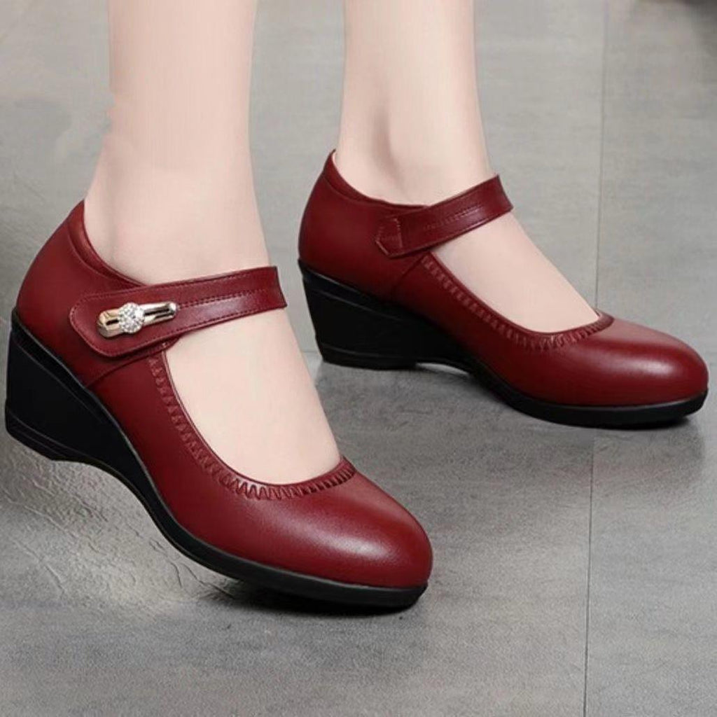 【50% OFF】【35-41】Puha bőr, puha talpú, éksarkú, csúszásgátló bőrcipő anyukáknak