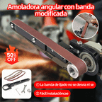 🛠🧰Τροποποιημένος γωνιακός τροχός που μετατράπηκε σε πολυλειτουργικό τριβείο με ταινία 【1 σετ μηχανής λείανσης με ταινία + 10 ανταλλακτικές ταινίες λείανσης】
