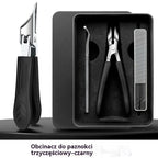 🔥🔥 Obcinacz do paznokci z zabezpieczeniem przed rozpryskiwaniem i krawędzią ściętą pod kątem 25° (zestaw 3 sztuk)