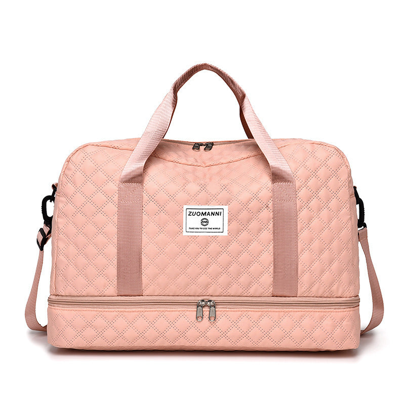 🔥【40% popusta + Besplatna dostava】Elegantna putna torba velikog kapaciteta s dizajnom za odvajanje suhog i mokrog, može se koristiti i kao torba za jogu i fitness