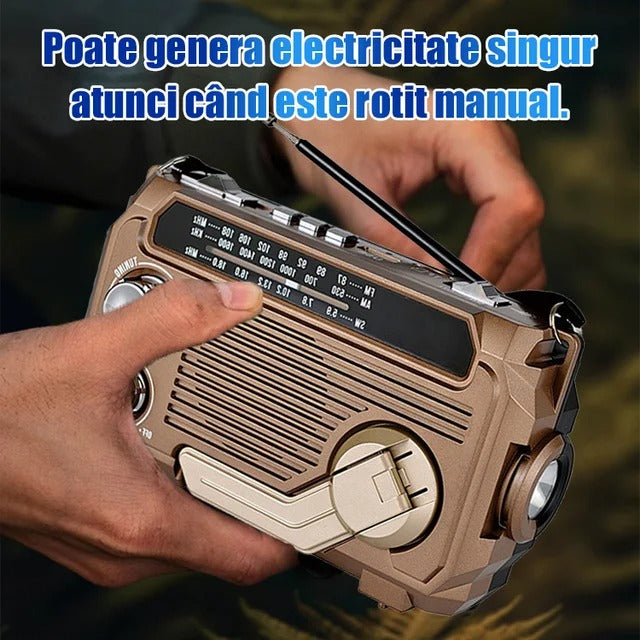 🏕️Φορητός πολυλειτουργικός φακός ραδιοφώνου AM