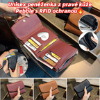 🎁Časově omezená nabídka: sleva 40%🎁 Prémiová kožená peněženka｜Kamenitá/strukturální povrchová úprava｜RFID ochrana proti krádeži｜Unisex