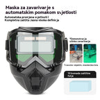 🔥【Najprodavaniji proizvod】Potpuno automatska maska za zavarivanje s promjenjivom svjetlošću i zaštitnom maskom za zavarivače