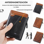 Platba pri doručení | Nová prémiová pánska peňaženka na zips v retro štýle s RFID ochranou