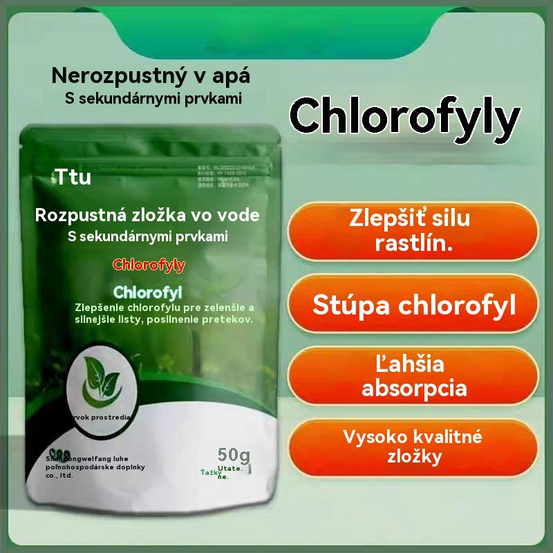 【5 vreciek 22 €】🌿🌿Vo vode rozpustné hnojivo bohaté na chlorofyl, vhodné na listovú hnojivu kvetov, ovocných stromov a zeleniny, podporuje rast koreňov, rast sadeníc a zvyšuje výnos. Vo vode rozpustné poľnohospodárske hnojivo.