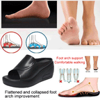 【utolsó nap - 50% kedvezmény】【35-40】 【Sarok 5,5 cm】Puha talpú ékszandál