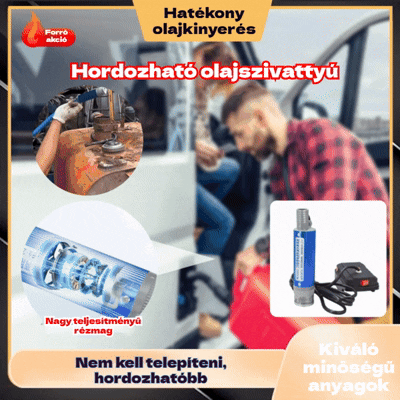 💥✅🔥A limitált ajánlat utolsó napja 50% kedvezménnyel!🔥Kiváló minőségű akkus olaj- és vízpumpa készlet – nagy teljesítményű 100 W-os, hordozható és multifunkcionális