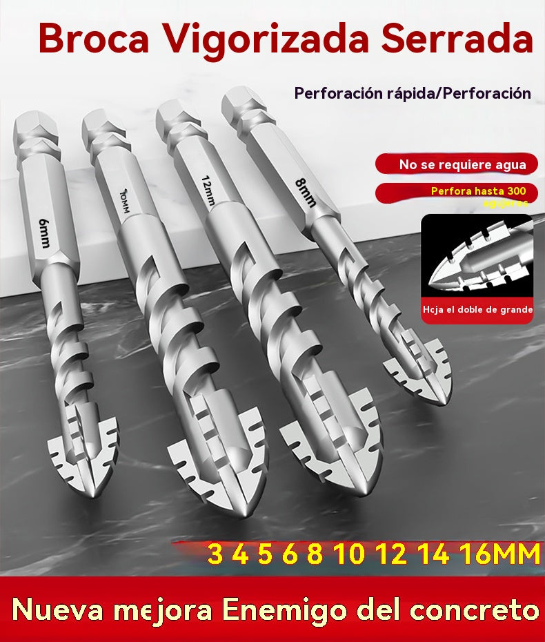 🔥40% kedvezmény!🔥🧰【3+4+5+6+8+10+12mm】Frissített, szuperkemény volfrámacél excenteres fúrófej, recés éllel