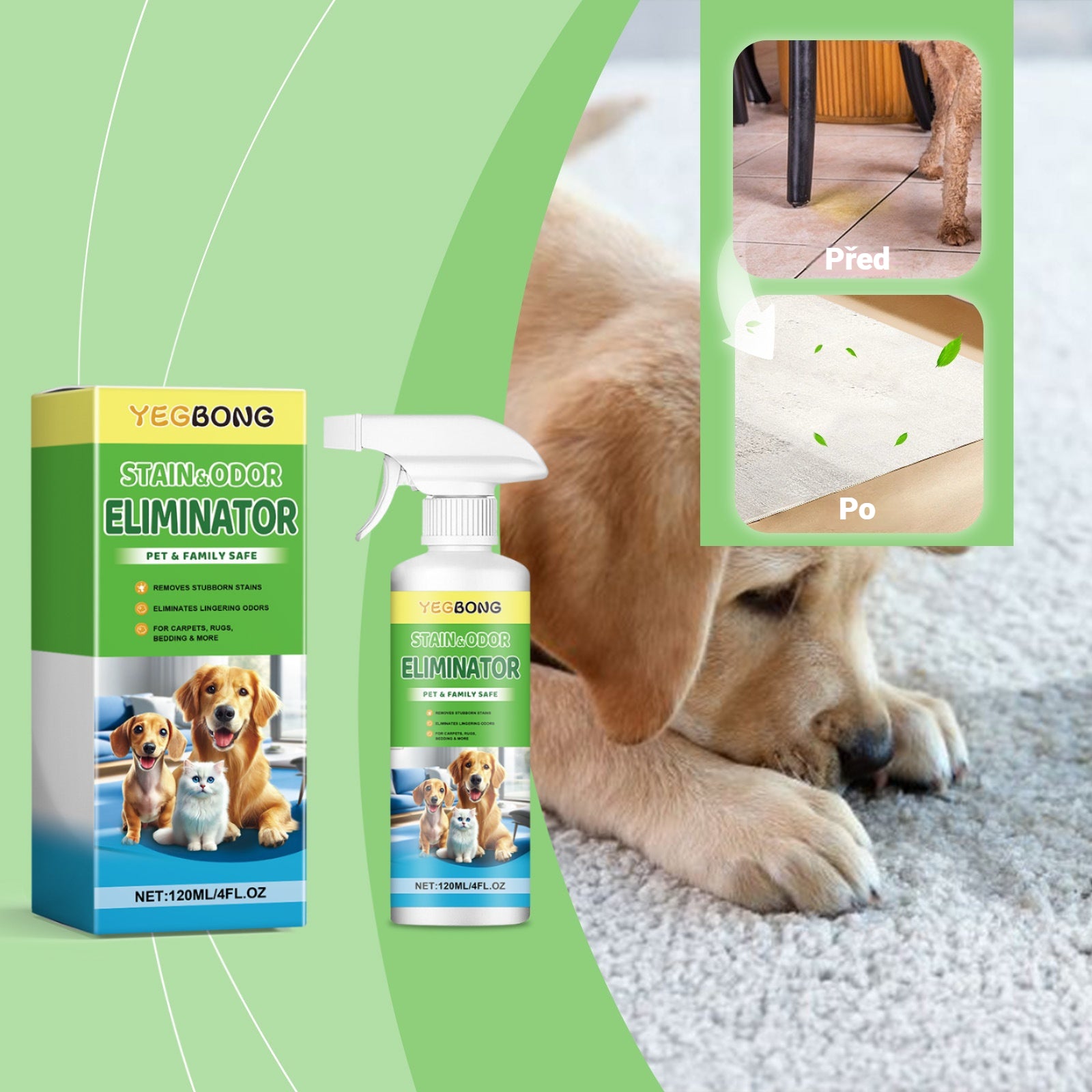 ✨【Nové zboží - sleva 50 %】🐶🐱 Odstraňovač skvrn pro domácí mazlíčky (kočky a psy)