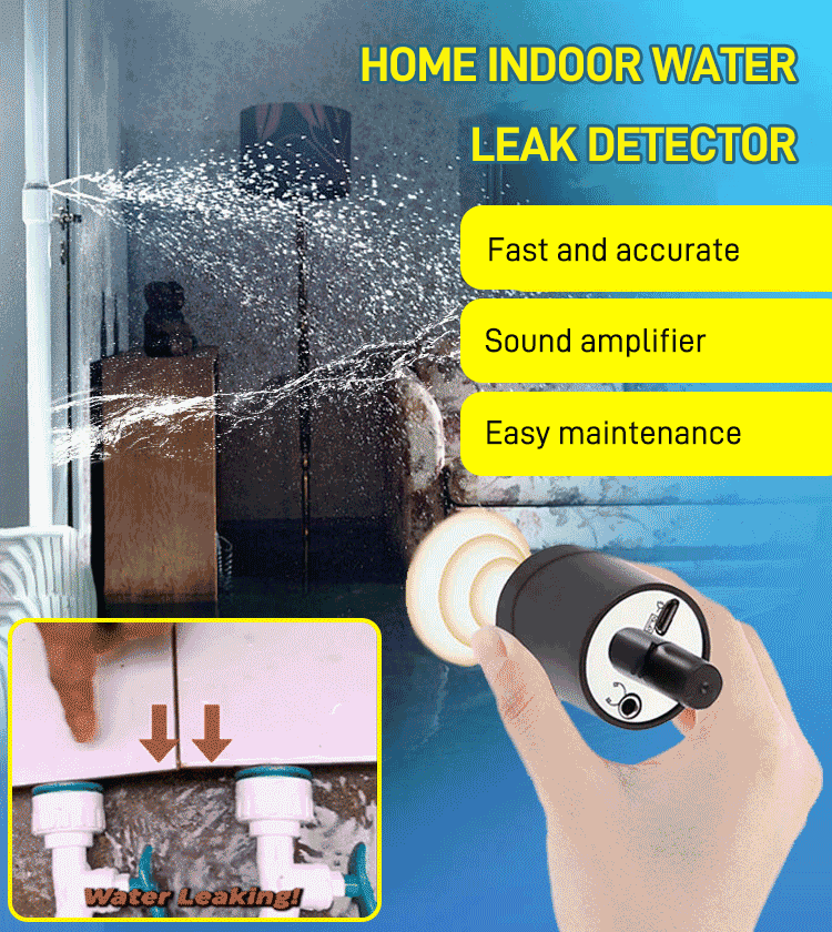 ✨【Vremenski ograničeni popust od 50%】 Detektor curenja cijevi, višestruke kućne/industrijske namjene, brzo otkrivanje
