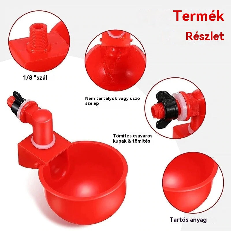 【10 darabos】 Automatikus baromfi itató, nincs szükség kézi etetésre