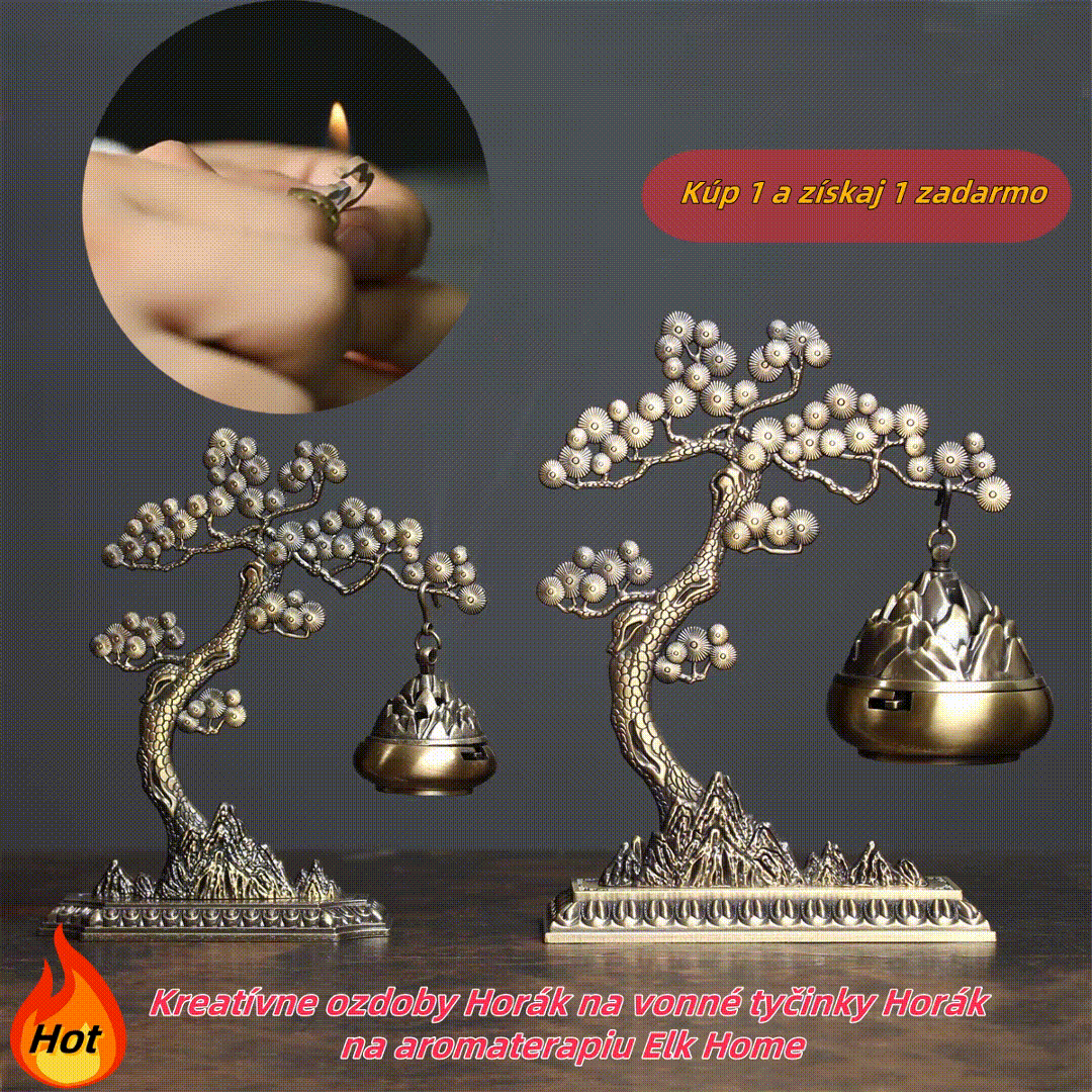 🌲🌲【Pri kúpe 1 získate 1 zadarmo】Kreatívne ozdoby Horák na vonné tyčinky Horák na aromaterapiu Elk Home