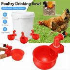 🐔【10 piezas】Bol de agua automático para aves de corral, sin necesidad de alimentación manual