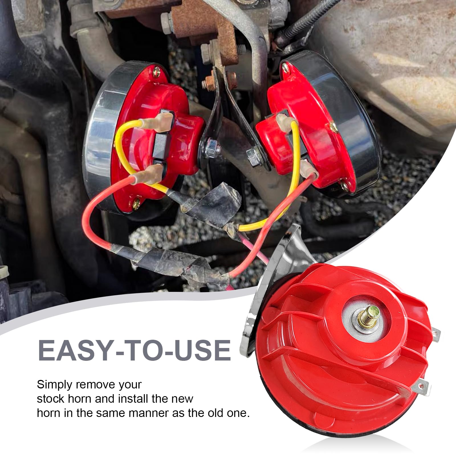 🔥Ograničena ponuda – Kupi 1, dobiješ 1 gratis!🔥🚗📢12V automobilska sirena u obliku puža, visokog tona