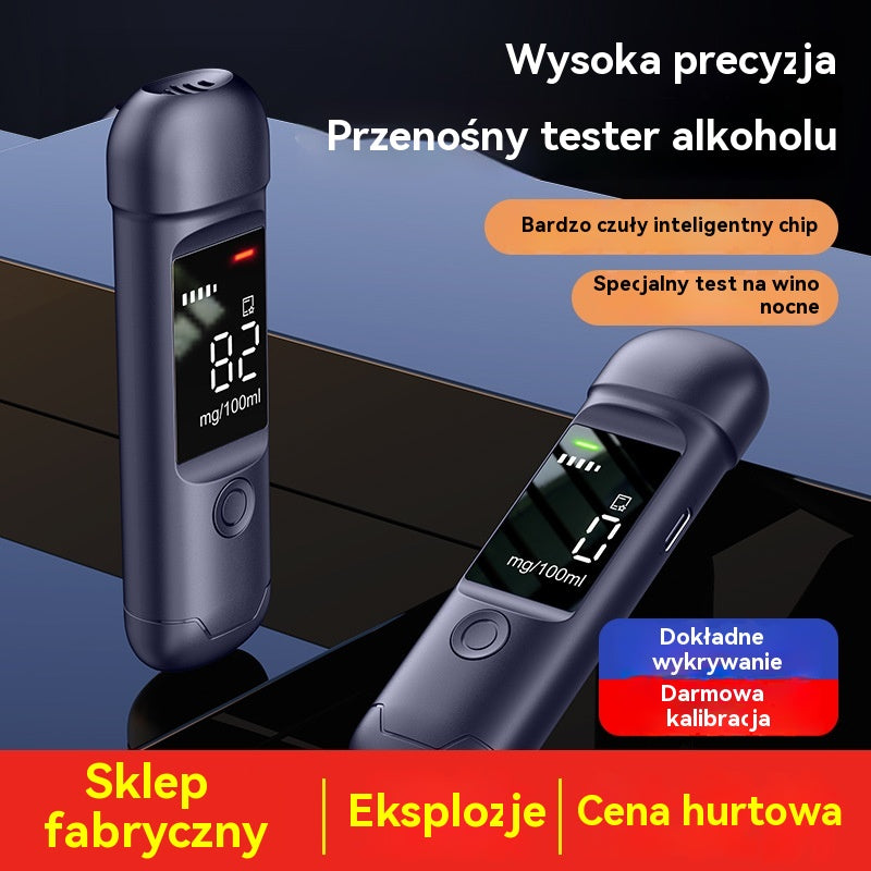 【50% zniżki】🍷 Wysokiej precyzji przenośny alkomat – zmierz poziom alkoholu we krwi przed prowadzeniem pojazdu