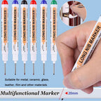 【💥10 darab】👍20mm hosszú hegyjelölő mély furatokhoz, speciális olajbázisú jelölő famegmunkáláshoz, alkalmas kerámiához, fürdőszoba felszereléshez, dekoratív rögzítéshez és fa jelöléshez