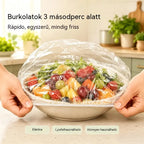 🔥 (300 darab)🍽️ Extra nagy, vastag, élelmiszeripari minőségű antibakteriális műanyag doboz