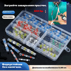 🔥🛠️ 【100 броя】🧩Многофункционална уплътнителна втулка, ремонт на скъсани проводници, комплект термосвиваеми заваръчни конектори