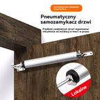 👍👍Pneumatyczne zamykanie drzwi, ciche zamykanie drzwi, cichy mechanizm powrotu
