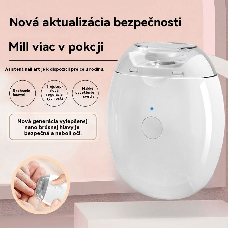 💅✨ Automatický pilník na nechty 1, bezpečná a šetrná starostlivosť o nechty 👶🔧