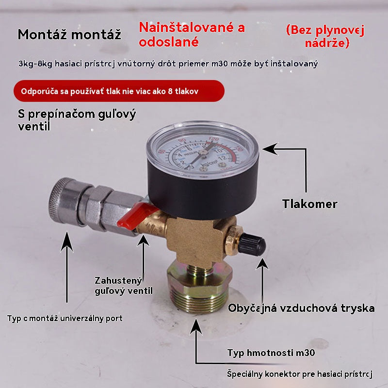 👍👍Prestavba domácej fľaše s hasiacim prístrojom na plynovú fľašu pre vysoké nadmorské výšky, na kempingový a piknikový plynový ventil s dopĺňateľným plynovým ventilom.