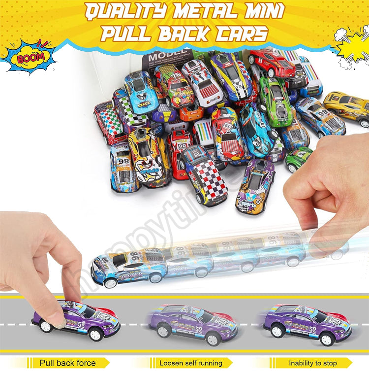 🥳【30 sztuk】Kolorowe samochodziki dla dzieci ze schowkiem!