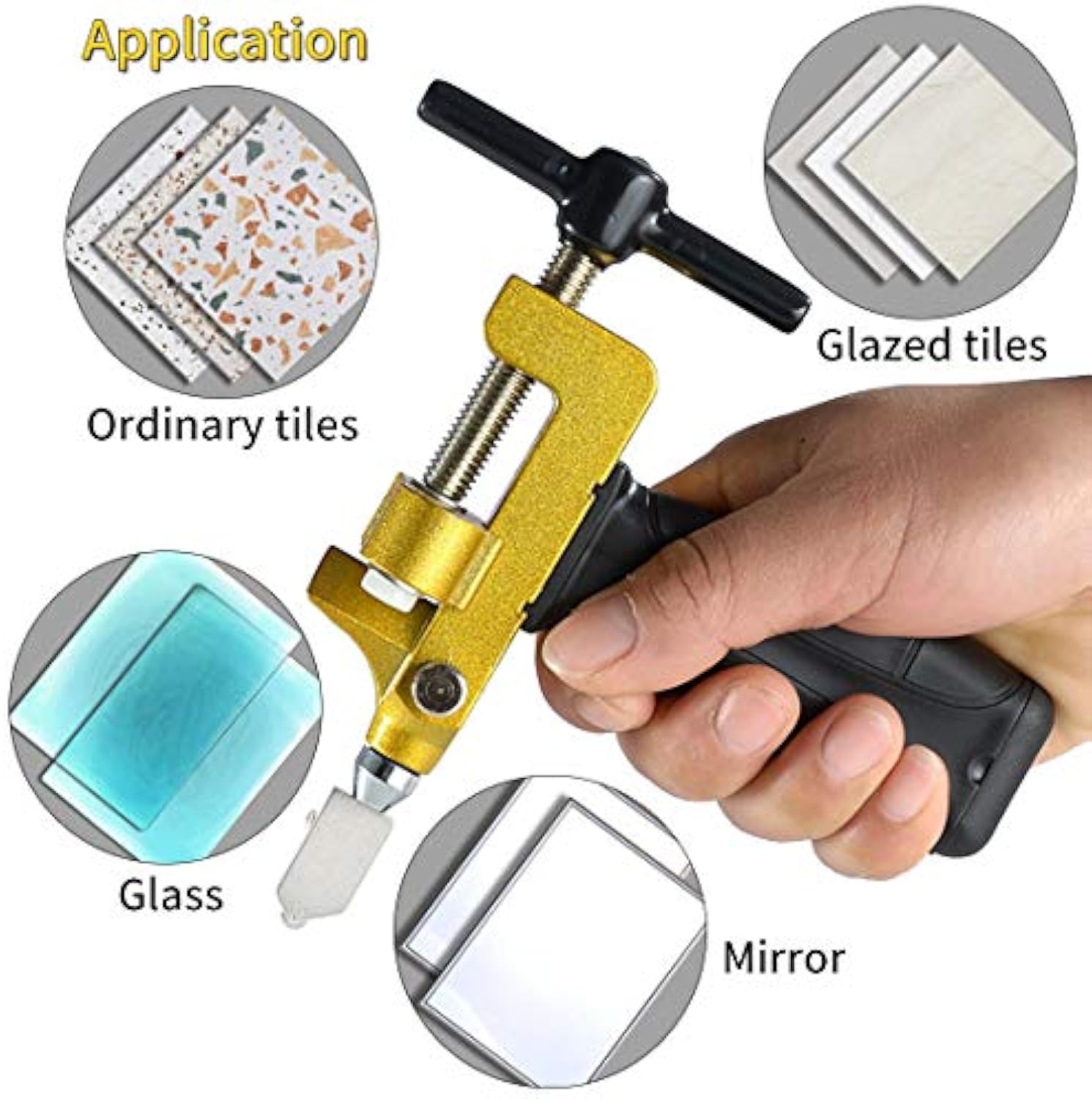 【Προσφορά περιορισμένου χρόνου】Σετ κοπής πλακιδίων χειρός，Για κοπή πλακιδίων, γυαλιού κ.λπ.