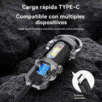 🔥【Compra 1 y llévate 1 gratis】🔥Gran oferta🔥Linterna mini para llave súper brillante e impermeable con salida de 1200 lm