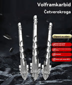 🥇【3+4+5+6+8+10+12mm】Sedma generacija ekscentričnog svrdla od super tvrdog volframovog čelika s nazubljenim rubom
