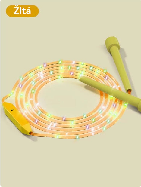 🏃🌈LED светещо въже за скачане три цвята регулируема дължина за деца и възрастни фитнес