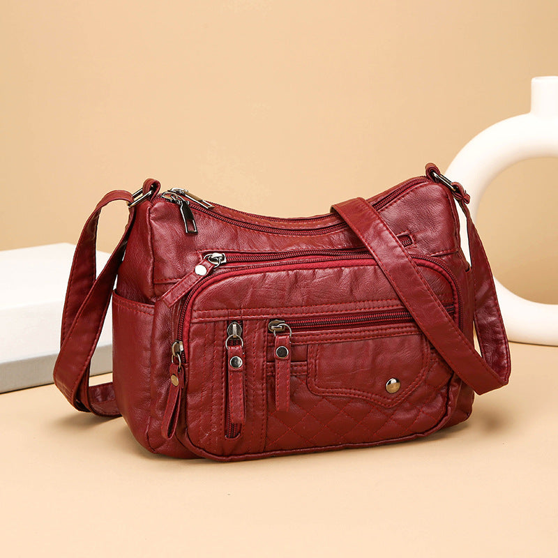 💥👜2025 új, nagy kapacitású puha bőr válltáska/crossbody táska