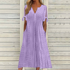 💋【🏆Legnépszerűbb】(S-5XL)Egyszerű, plus size női ruha egyszínű szabásmintával, laza és lezser ✅️ Utánvétes fizetés