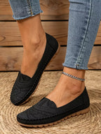 【50% kedvezmény korlátozott ideig!】【36-43 méret】Vintage stílusú, áttört, hétköznapi balettcipő | Puha talpú kialakítás, kényelmes mindennapi viselet | Cipőfűző nélküli, nagy méretben is elérhető