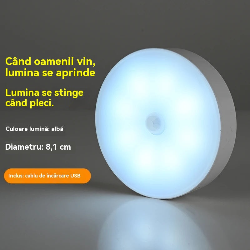🏡【Αγοράστε 1 και πάρτε 1 δωρεάν】💡Έξυπνο φως LED με λειτουργία ανίχνευσης ανθρώπινου σώματος, εύκολο στη φόρτιση και πρακτικό