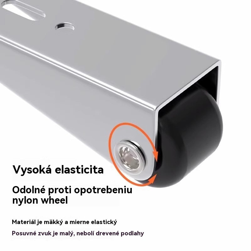 🧰✨【12 koliesok + 48 skrutiek】🚪 Podpera posuvných dverí s kolieskami – tichá, nastaviteľná a ľahko sa inštaluje 🔧