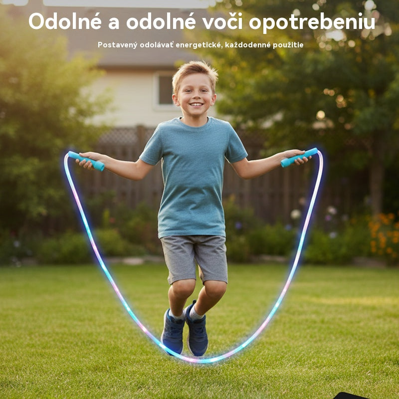 🏃🌈 Cuerda para saltar con luz LED para niños