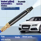 🚿 🔥Posljednji dan posebne ponude! 🔥【Kupi 1, dobiješ 1 gratis】💧 Visokotlačni vodeni pištolj: za pranje automobila, vrtlarenje, 10 puta veći pritisak, više funkcija ⚡