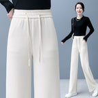 🔥✨【M-3XL】【40-110KG】👖Нови дамски еластични широки панталони, стилни и ежедневни
